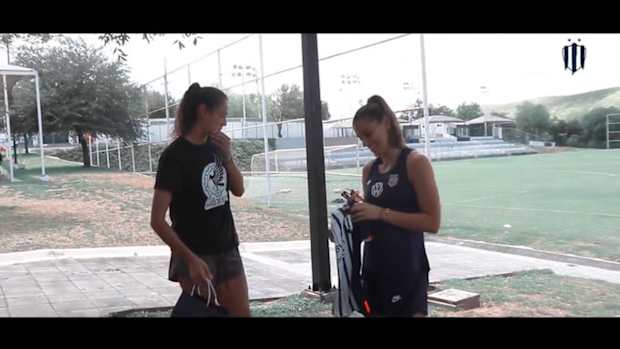 Alex Morgan visits Monterrey Women
